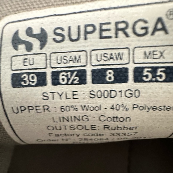 Superga Wool Floral-Appliqué Sneakers - Picture 5 of 5